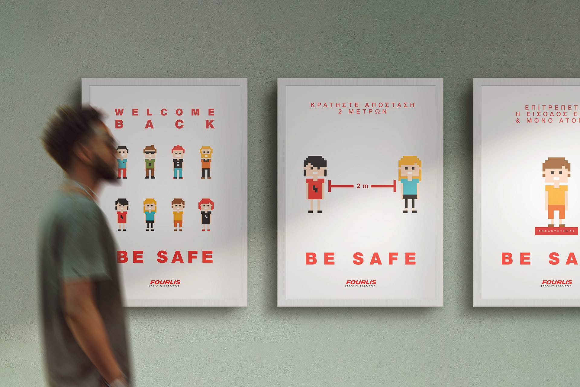 BE SAFE. FOURLIS GROUP Edition Poster Design